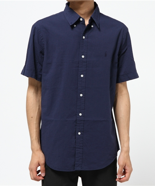 POLO RALPH LAUREN(ポロ ラルフ ローレン)の「スリム コットン シアサッカー シャツ(シャツ/ブラウス・メンズ・ネイビー/ホワイト・SMALL/LARGE/MEDIUM/X-LARGE/X-SMALL)」の14枚目の写真