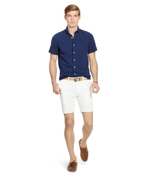 POLO RALPH LAUREN(ポロ ラルフ ローレン)の「スリム コットン シアサッカー シャツ(シャツ/ブラウス・メンズ・ネイビー/ホワイト・SMALL/LARGE/MEDIUM/X-LARGE/X-SMALL)」の11枚目の写真