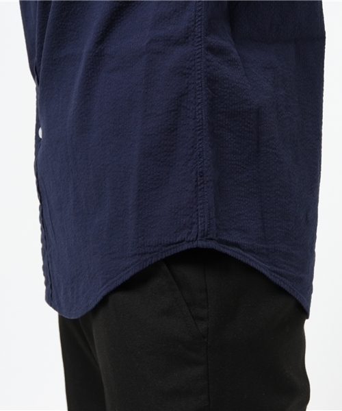 POLO RALPH LAUREN(ポロ ラルフ ローレン)の「スリム コットン シアサッカー シャツ(シャツ/ブラウス・メンズ・ネイビー/ホワイト・SMALL/LARGE/MEDIUM/X-LARGE/X-SMALL)」の8枚目の写真