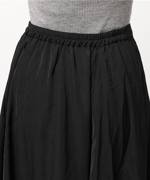 Re:EDIT（リエディ）の「アシンメトリーヘムフレアロングスカート（スカート・レディース・ブラック/ダークグリーン/カーキ/ブラウン/ボルドー/ベージュ/サックスブルー/シルバーグレー/レッド/ブルー/パープル/オレンジ/ラベンダー・MEDIUM/LARGE）」の18枚目の写真