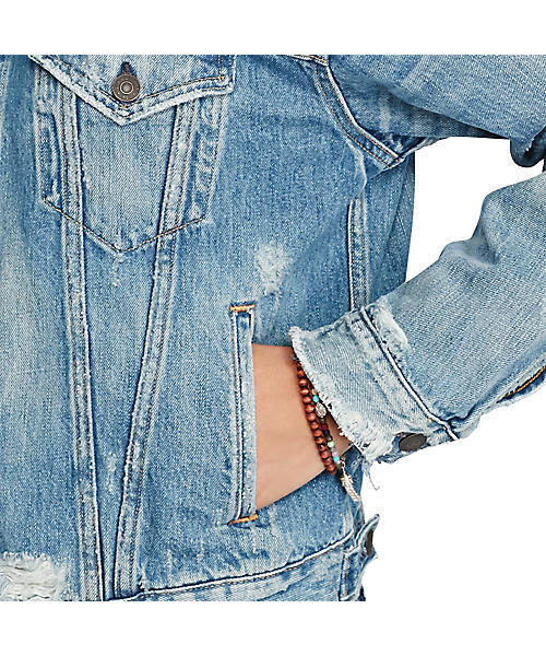 Denim & Supply Ralph Lauren（デニムアンドサプライラルフローレン）の「パッチド デニム ボーイフレンド ジャケット（デニムジャケット・レディース・ブルー系9・LARGE/X-SMALL/SMALL/MEDIUM）」の7枚目の写真