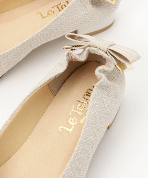 LE TALON（ルタロン）の「2cmポインテッドバックリボンフラット（その他シューズ・レディース・ネイビー/ブラック/アイボリー・38/37.5/36/37/36.5/35.5）」の9枚目の写真