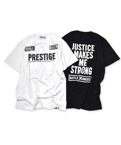 DOUBLE STEAL（ダブルスティール）の「STRONG LOGO Ｔシャツ（Tシャツ/カットソー・メンズ・ブラック/ホワイト・MEDIUM/LARGE/X-LARGE/XX-LARGE）」の6枚目の写真
