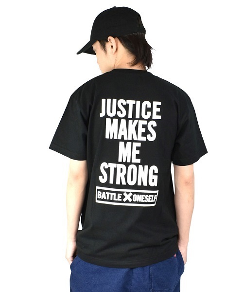 DOUBLE STEAL（ダブルスティール）の「STRONG LOGO Ｔシャツ（Tシャツ/カットソー・メンズ・ブラック/ホワイト・MEDIUM/LARGE/X-LARGE/XX-LARGE）」の9枚目の写真
