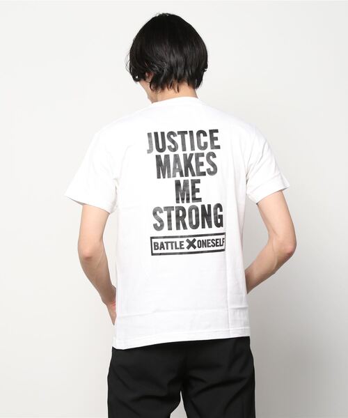 DOUBLE STEAL（ダブルスティール）の「STRONG LOGO Ｔシャツ（Tシャツ/カットソー・メンズ・ブラック/ホワイト・MEDIUM/LARGE/X-LARGE/XX-LARGE）」の15枚目の写真