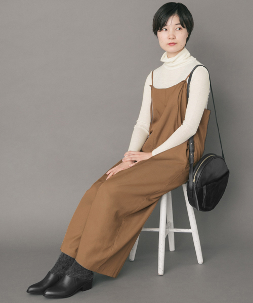 かぐれ”コットンサロペット・キャメル
