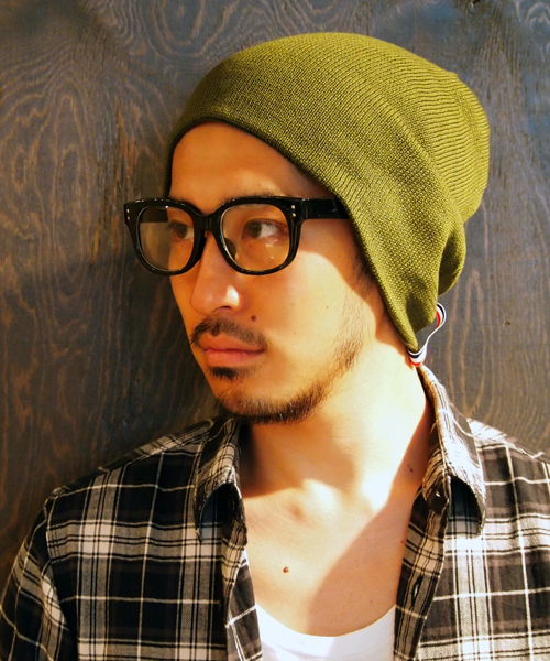 BEAMS（ビームス）の「□【WEB限定】 BEAMS / BASIC トリコロールワッチキャップ（ニットキャップ/ビーニー・メンズ・ブラック/チャコールグレー/オリーブ/ブルー/パープル/ワイン/ブラウン・FREE）」の5枚目の写真