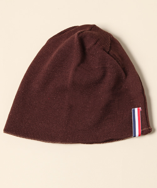 BEAMS（ビームス）の「□【WEB限定】 BEAMS / BASIC トリコロールワッチキャップ（ニットキャップ/ビーニー・メンズ・ブラック/チャコールグレー/オリーブ/ブルー/パープル/ワイン/ブラウン・FREE）」の9枚目の写真