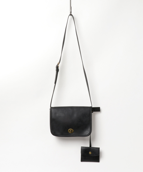 WEGO（ウィゴー）の「WEGO/フラップレトロショルダーバッグ（ショルダーバッグ・メンズ・ブラック/ブラウン/その他1・FREE）」の13枚目の写真