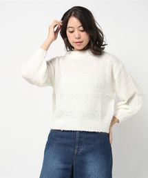 earth music&ecology | ・ブークレラメニットプルオーバー(ニット/セーター)