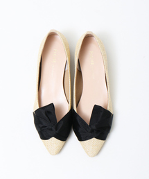【WEB別注】リボンフラットパンプス