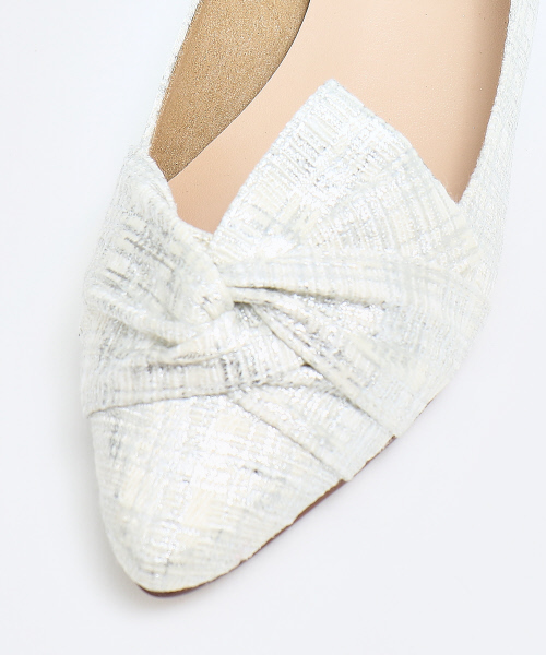 PICHE ABAHOUSE(ピシェ アバハウス)の「【WEB別注】リボンフラットパンプス(パンプス・レディース・その他/ピンク/ベージュ/ネイビー・35/36/37/38/39)」の15枚目の写真