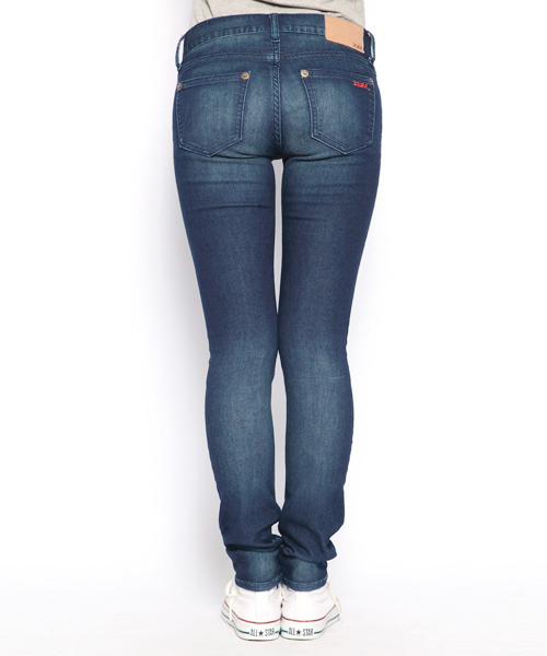 X-girl（エックスガール）の「TYLER JEAN（デニムパンツ・レディース・ブラック/インディゴブルー・24inch/25inch/26inch/27inch）」の6枚目の写真