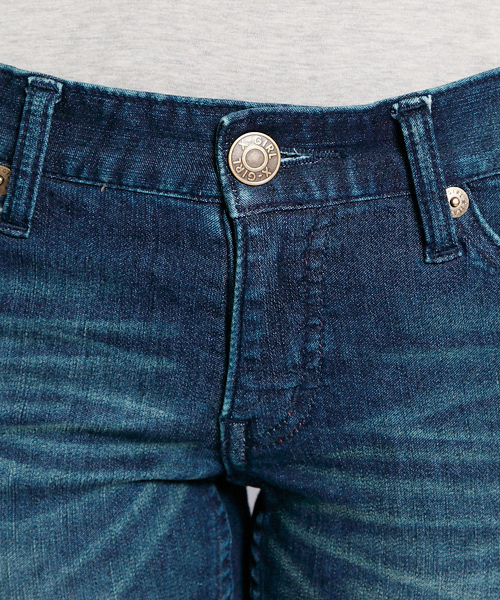 X-girl（エックスガール）の「TYLER JEAN（デニムパンツ・レディース・ブラック/インディゴブルー・24inch/25inch/26inch/27inch）」の9枚目の写真