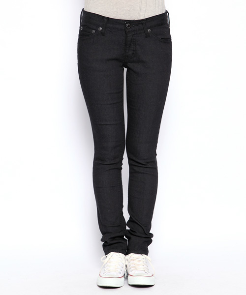 X-girl（エックスガール）の「TYLER JEAN（デニムパンツ・レディース・ブラック/インディゴブルー・24inch/25inch/26inch/27inch）」の10枚目の写真