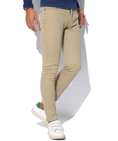 LUXSTYLE(ラグスタイル)の「裏シャギー ボンディング ストレッチ スキニーパンツ(その他パンツ・メンズ・ホワイト/ブラック/ベージュ/ネイビー/ワイン/カーキ/チャコール・S/M/L/XL)」の4枚目の写真