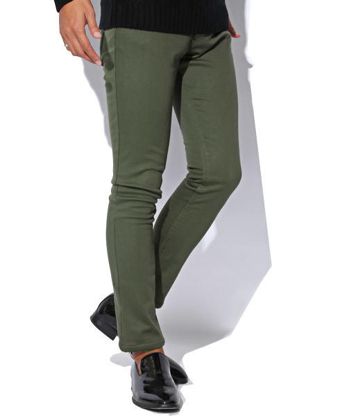 LUXSTYLE(ラグスタイル)の「裏シャギー ボンディング ストレッチ スキニーパンツ(その他パンツ・メンズ・ホワイト/ブラック/ベージュ/ネイビー/ワイン/カーキ/チャコール・S/M/L/XL)」の5枚目の写真