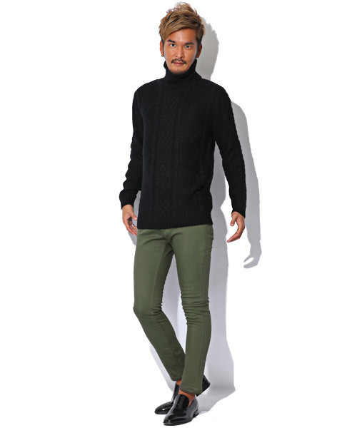 LUXSTYLE(ラグスタイル)の「裏シャギー ボンディング ストレッチ スキニーパンツ(その他パンツ・メンズ・ホワイト/ブラック/ベージュ/ネイビー/ワイン/カーキ/チャコール・S/M/L/XL)」の14枚目の写真