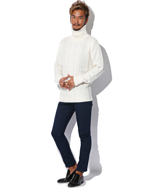 LUXSTYLE(ラグスタイル)の「裏シャギー ボンディング ストレッチ スキニーパンツ(その他パンツ・メンズ・ホワイト/ブラック/ベージュ/ネイビー/ワイン/カーキ/チャコール・S/M/L/XL)」の17枚目の写真