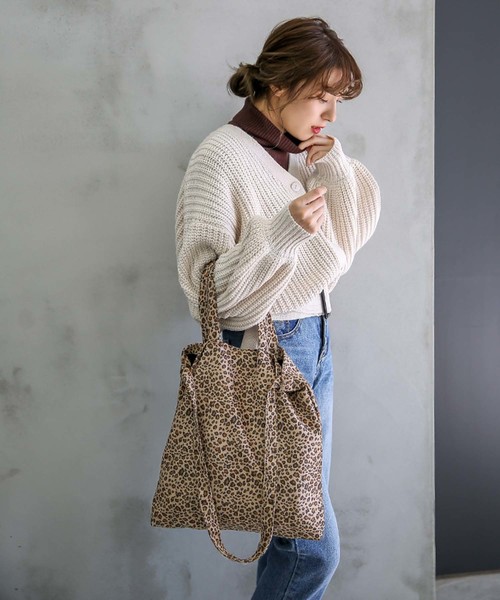 select MOCA(セレクトモカ)の「レオパードトートバッグ/2WAY select MOCA(セレクトモカ)の「レオパードトートバッグ/2WAY