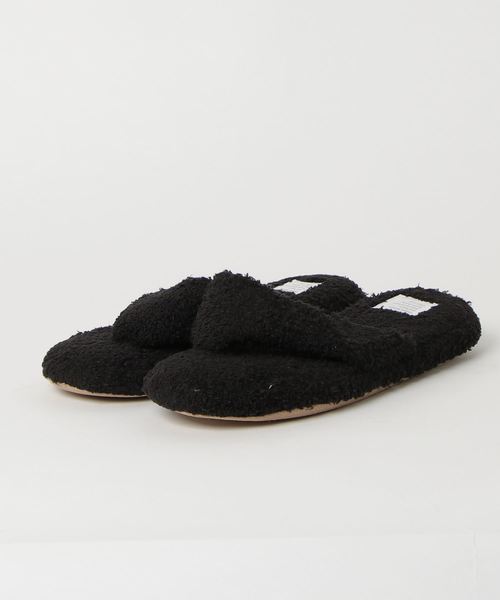 sarasa design(サラサデザイン)の「b2c パイルトングスリッパ 抗菌・防臭 Re New(ルームシューズ/スリッパ・レディース・チャコールグレー/ライトグレー/ブラック/インディゴブルー・S/M/L)」の12枚目の写真