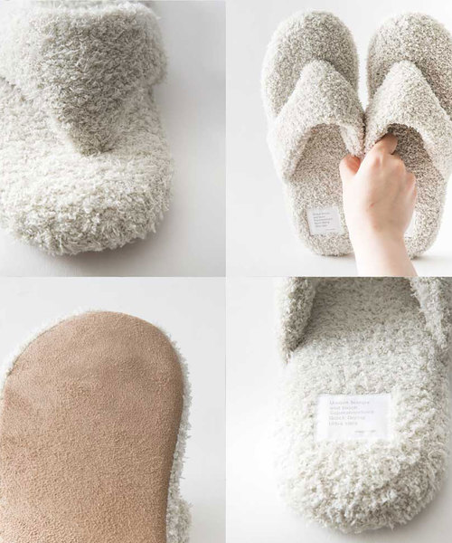 sarasa design(サラサデザイン)の「b2c パイルトングスリッパ 抗菌・防臭 Re New(ルームシューズ/スリッパ・レディース・チャコールグレー/ライトグレー/ブラック/インディゴブルー・S/M/L)」の13枚目の写真