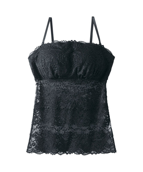 Lingerie by GeeRA（ランジェリーバイジーラ）の「スカラップレースカップ付ベアトップ（その他アンダーウェア/インナー・レディース・ブラック/オフホワイト/ネイビー/ピンク・X-LARGE/SMALL/LARGE/MEDIUM）」の3枚目の写真