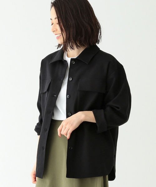 Demi-Luxe BEAMS - Demi-Luxe BEAMS 定価2万 洗える ダブルコットンオーバーシャツ Demi-Luxe BEAMS 定価2万 洗える ダブルコットンオーバーシャツ