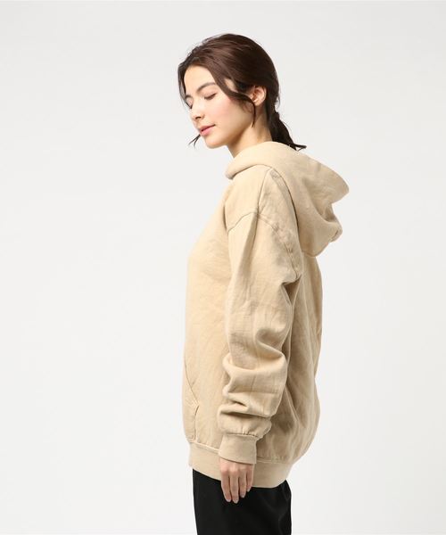JERZEES(ジャージーズ)の「【Ir】【JERZEES】後染P/Oパーカー(パーカー・レディース・ベージュ/パープル/ピンク/イエロー/ブルー/グリーン・MEDIUM/LARGE/X-LARGE)」の7枚目の写真