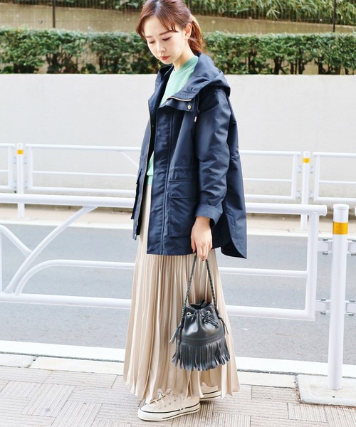 IENA 高密度 タフタフーデットブルゾン