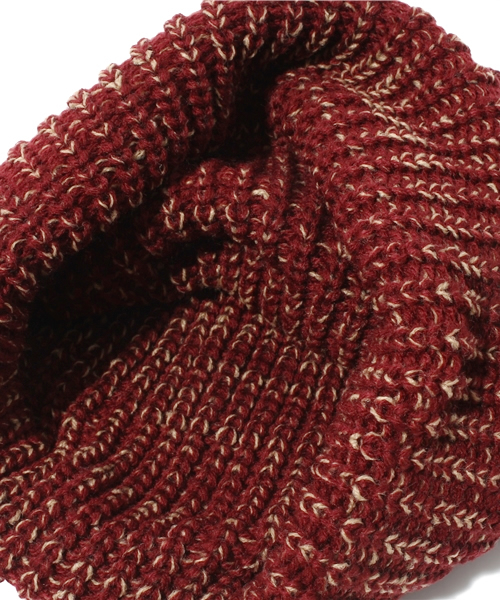 ROSE BUD(ローズバッド)の「(NY HAT) 4710 MARL LBJ (ニットキャップ/ビーニー・レディース・ブラック/バーガンディー/オリーブ・ONE SIZE)」の7枚目の写真