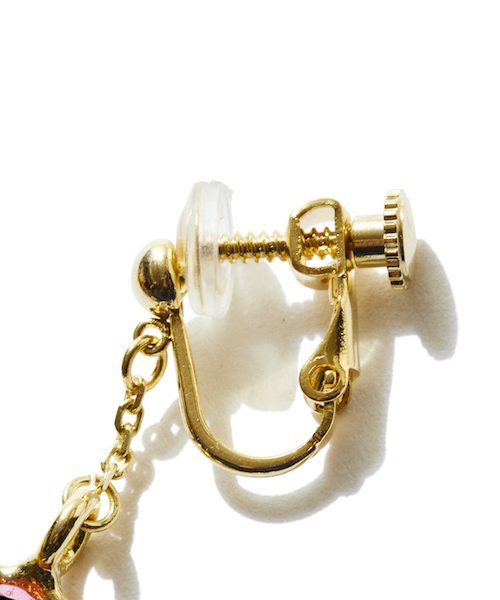 rehacer(レアセル)の「rehacer : Stained glass Rose Earrings Made in Japan / ステンドグラス ローズ イヤリング メイドインジャパン(イヤリング・レディース・シルバー/ゴールド・FREE)」の5枚目の写真