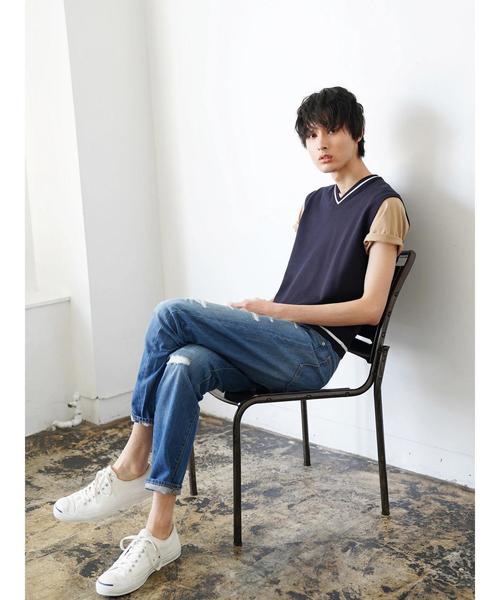 CRAFT STANDARD BOUTIQUE（クラフトスタンダードブティック）の「ストレ-トデニムリメイクパンツ ☆○（デニムパンツ・メンズ・ブルー系その他・S/M/L）」の16枚目の写真