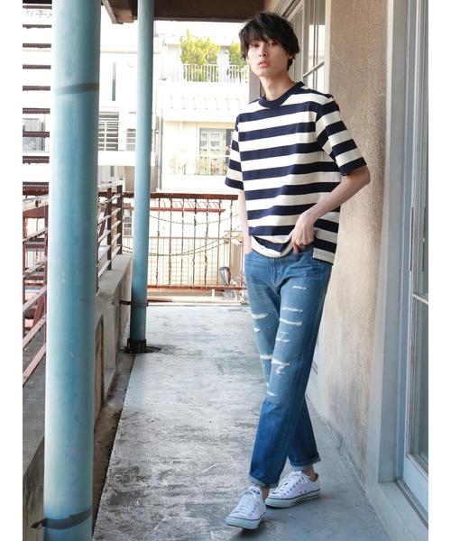 CRAFT STANDARD BOUTIQUE（クラフトスタンダードブティック）の「ストレ-トデニムリメイクパンツ ☆○（デニムパンツ・メンズ・ブルー系その他・S/M/L）」の20枚目の写真