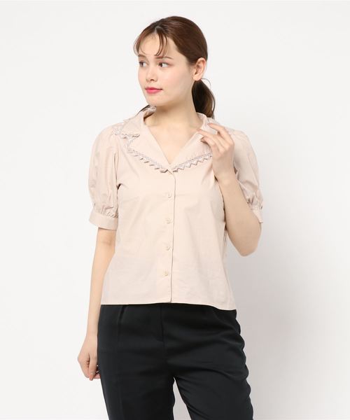 one after another NICE CLAUP(ワンアフターアナザーナイスクラップ)の「ハートレース ブラウス(シャツ/ブラウス・レディース・ブラック/ベージュ/オフホワイト・FREE)」の21枚目の写真