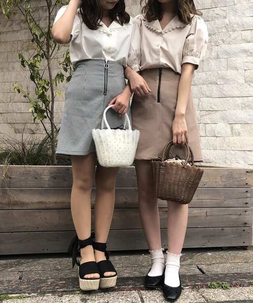 one after another NICE CLAUP(ワンアフターアナザーナイスクラップ)の「ハートレース ブラウス(シャツ/ブラウス・レディース・ブラック/ベージュ/オフホワイト・FREE)」の19枚目の写真