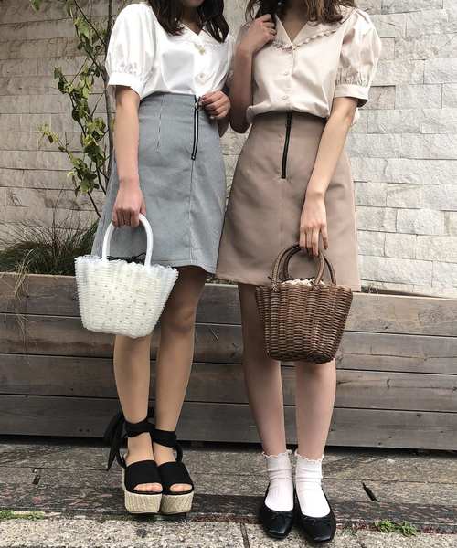 one after another NICE CLAUP(ワンアフターアナザーナイスクラップ)の「ハートレース ブラウス(シャツ/ブラウス・レディース・ブラック/ベージュ/オフホワイト・FREE)」の17枚目の写真