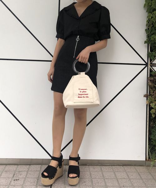 one after another NICE CLAUP(ワンアフターアナザーナイスクラップ)の「ハートレース ブラウス(シャツ/ブラウス・レディース・ブラック/ベージュ/オフホワイト・FREE)」の18枚目の写真