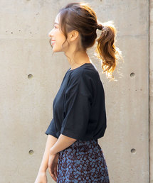 花粉ほこり・UVブロックボックスシルエット半袖Tシャツ