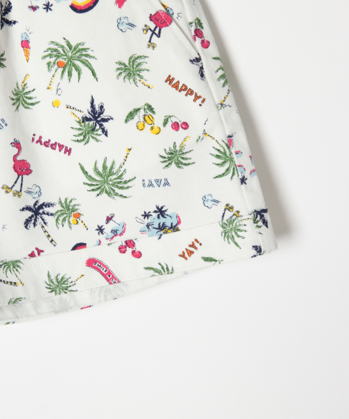 GLOBAL WORK（グローバルワーク）の「【キッズ】プリントコンパクトショートパンツ/825980（その他パンツ・キッズ・ホワイト/ブラック/ネイビー・SMALL/MEDIUM/LARGE/X-LARGE/XX-LARGE）」の9枚目の写真