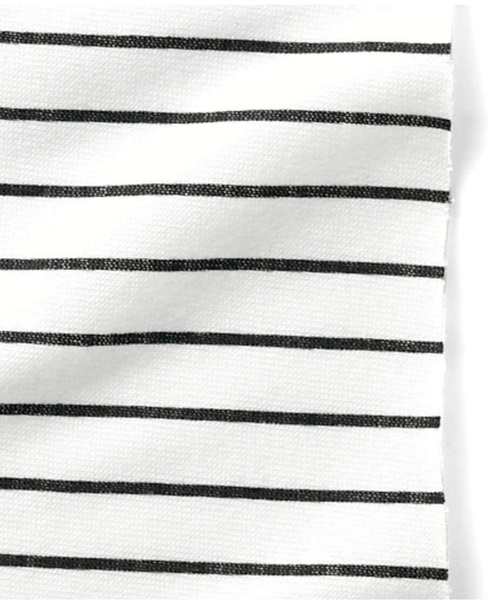 Live in comfort（リブインコンフォート）の「リブ　イン　コンフォート　きちんとブラウス見え！上品シャリ感カットソープルオーバー（Tシャツ/カットソー・レディース・オフホワイト/ピンク/ホワイト×ブラック/ブラック・MEDIUM/X-LARGE/XXX-LARGE/SMALL/LARGE/XX-LARGE）」の15枚目の写真