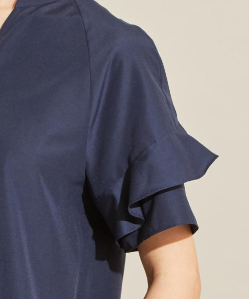 BEAUTY&amp;YOUTH UNITED ARROWS - 値下HOLIDAY SUPER FINE DRY RUFFLE N/S ブラウス ピンタックノースリーブブラウス