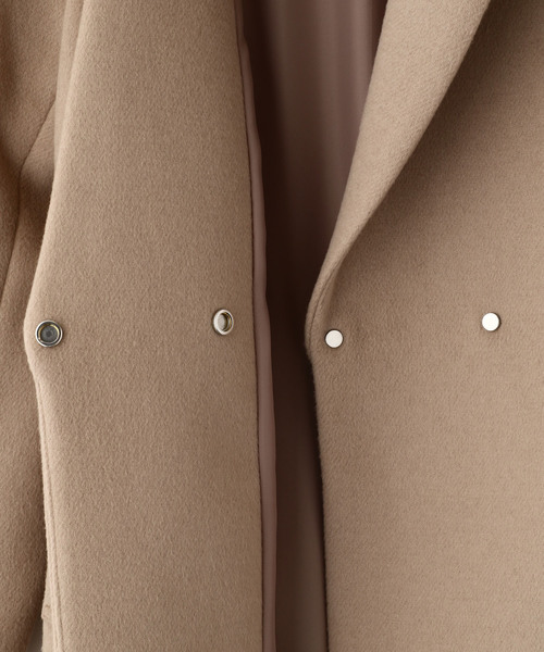 NINE（ナイン）の「ウールロングチェスターコート（チェスターコート