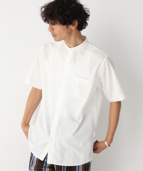 GLOBAL WORK（グローバルワーク）の「パナマバンドカラーシャツ/840002（シャツ/ブラウス・メンズ・ライトグリーン/ホワイト/ネイビー/その他1/ベージュ・MEDIUM/SMALL/X-LARGE/LARGE）」の14枚目の写真