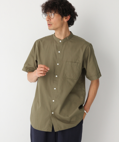 GLOBAL WORK（グローバルワーク）の「パナマバンドカラーシャツ/840002（シャツ/ブラウス・メンズ・ライトグリーン/ホワイト/ネイビー/その他1/ベージュ・MEDIUM/SMALL/X-LARGE/LARGE）」の16枚目の写真