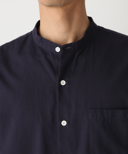 GLOBAL WORK（グローバルワーク）の「パナマバンドカラーシャツ/840002（シャツ/ブラウス・メンズ・ライトグリーン/ホワイト/ネイビー/その他1/ベージュ・MEDIUM/SMALL/X-LARGE/LARGE）」の20枚目の写真