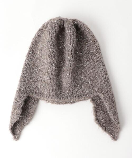 BEAUTY&YOUTH UNITED ARROWS（ビューティーアンドユースユナイテッドアローズ）の「【別注】＜GRILLO＞イヤーニットキャップ о（ニットキャップ/ビーニー・レディース・ブラック/モカ・FREE）」の5枚目の写真