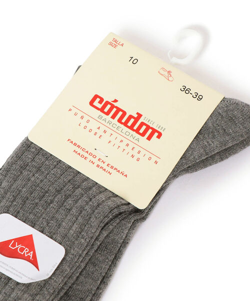 SHIPS（シップス）の「condor:ニーハイ ソックス(100～130cm)（ソックス/靴下・キッズ・オフホワイト/グレー/ネイビー・100/110/120/130）」の5枚目の写真