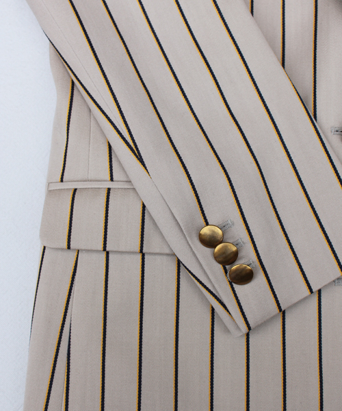 BEAUTY&YOUTH UNITED ARROWS（ビューティーアンドユースユナイテッドアローズ）の「BYTU ∵レジメンストライプジャケット◆（テーラードジャケット・レディース・ナチュラル・38/36）」の5枚目の写真