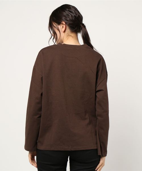 one after another NICE CLAUP（ワンアフターアナザーナイスクラップ）の「アソートロゴロンT（Tシャツ/カットソー・レディース・ブラウン/オフホワイト/カーキ/ベージュ・FREE）」の5枚目の写真